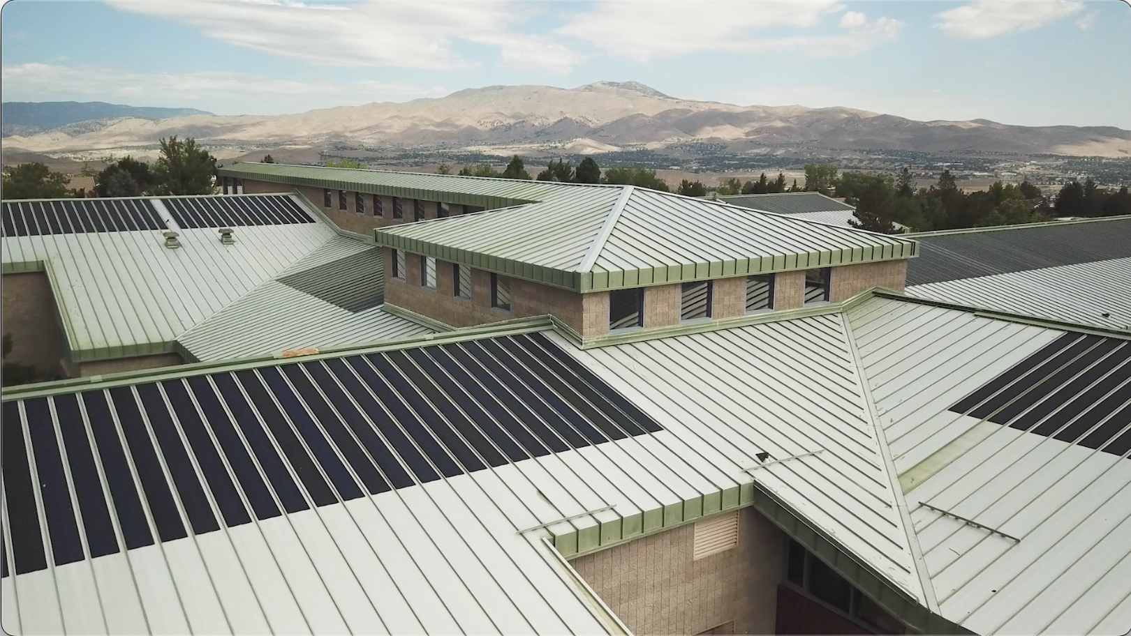  aerial view of a school